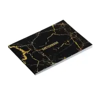 Скетчбук А5, 40 листов на склейке по короткой стороне "Мрамор", обложка мелованный картон, блок 100 г/м² Скетчбук А5, 40 листов на склейке по короткой стороне "Мрамор", обложка мелованный картон, блок 100 г/м²