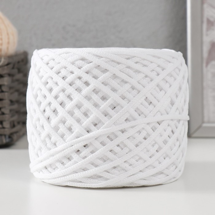 Хлопковый шнур 3 мм 220м/240±5 гр Градиент (белый/графит) Хлопковый шнур 3 мм 220м/240±5 гр Градиент (белый/графит)