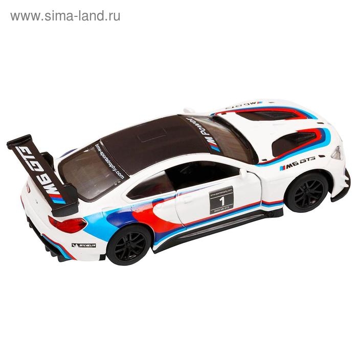 Машина металлическая BMW M6, 1:43, инерция, открываются двери, цвет белый Машина металлическая BMW M6, 1:43, инерция, открываются двери, цвет белый
