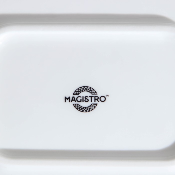 Мармит из жаропрочной керамики тройной Magistro «Бланш», 1,1 л, 26×16,5×6 см Мармит из жаропрочной керамики тройной Magistro «Бланш», 1,1 л, 26×16,5×6 см