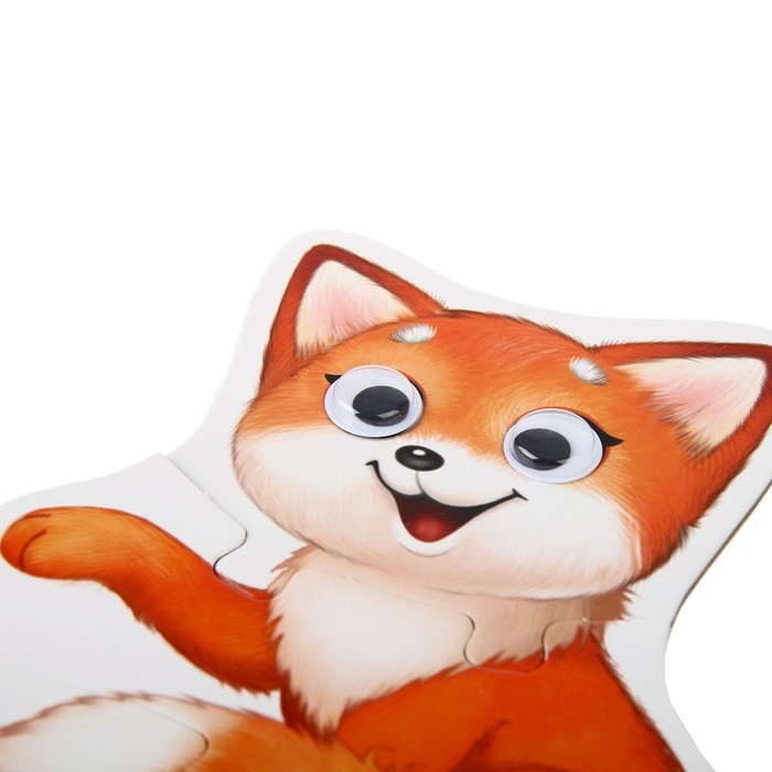 Макси-пазлы с глазками «Лесные животные», 4 пазла, 13 деталей Макси-пазлы с глазками «Лесные животные», 4 пазла, 13 деталей