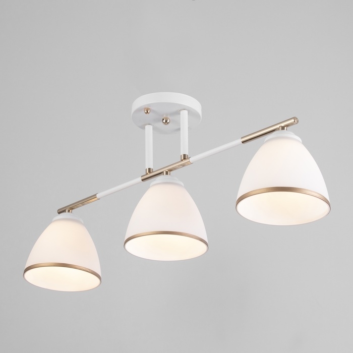 Люстра Люстра "Донна" 3хЕ27 40Вт бело-золотой 55х26 см