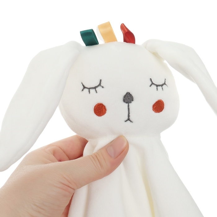 Комфортер - игрушка «Зайка Бонни», погремушка, прорезыватель, цвет белый, Крошка Я Комфортер - игрушка «Зайка Бонни», погремушка, прорезыватель, цвет белый, Крошка Я