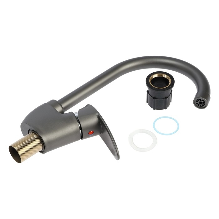 Смеситель для кухни ZEIN Z3667, однорычажный, высота излива 23 см, ABS-пластик, графит Смеситель для кухни ZEIN Z3667, однорычажный, высота излива 23 см, ABS-пластик, графит