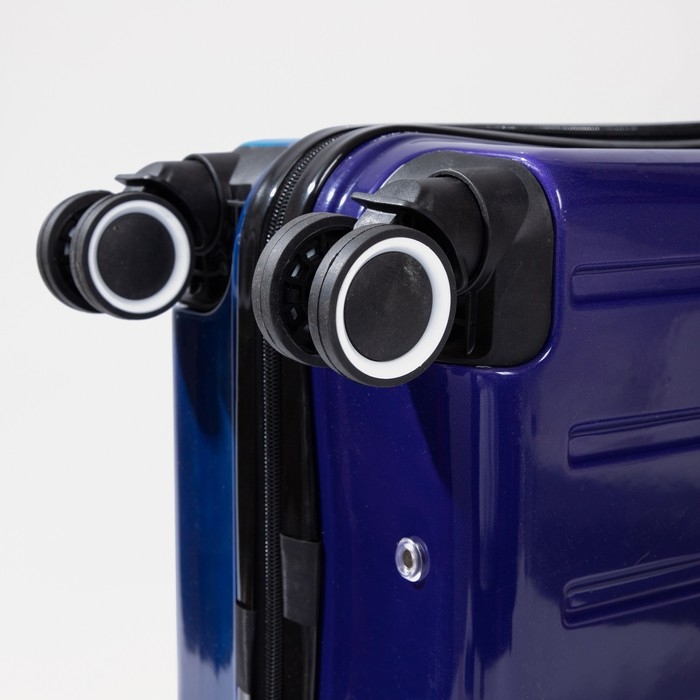 Чемодан детский 41 л (S), отдел на молнии, кодовый замок, 4 колеса, цвет синий Чемодан детский 41 л (S), отдел на молнии, кодовый замок, 4 колеса, цвет синий