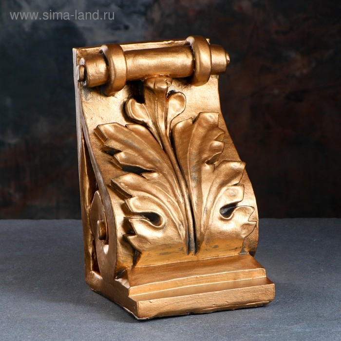 Держатель-подставка для книг  Держатель-подставка для книг "Абстракция", 25см, бронзовый