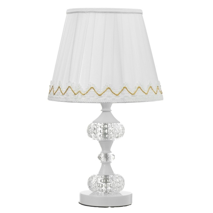 Лампа настольная "Калиопа" Е27 40Вт белый 45х25,5х25,5 см