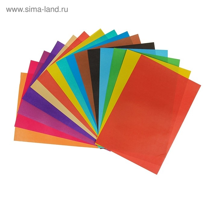 Набор для детского творчества А4, 10 листов картон цветной мелованный, 240 г/м² + 16 листов бумага цветная двусторонняя,  Набор для детского творчества А4, 10 листов картон цветной мелованный, 240 г/м² + 16 листов бумага цветная двусторонняя, "Лиса"