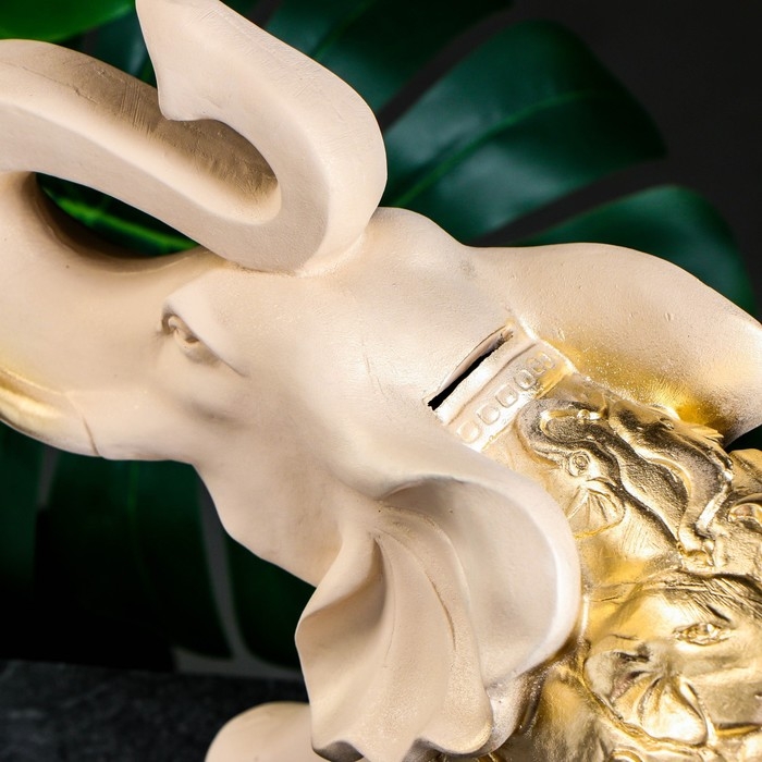 Копилка Копилка "Слон сафари" слоновая кость, 30х35х17см