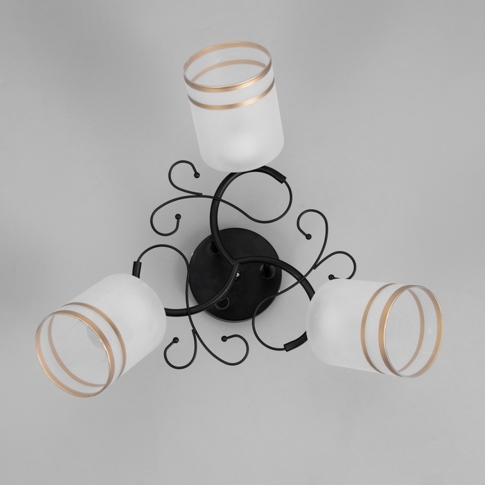 Люстра Люстра "Марти" 3хЕ27 40Вт черный 48х48х26 см