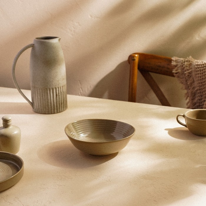 Салатник фарфоровый SL Home «Песчаный бриз», 700 мл, цвет бежевый