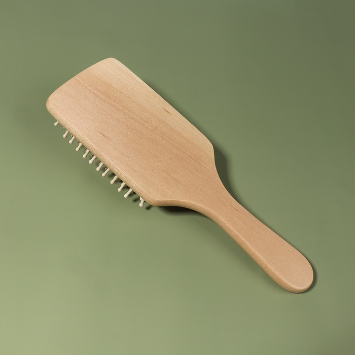 Расчёска массажная, широкая, 7,5 × 23,5 см, цвет «светлое дерево» Расчёска массажная, широкая, 7,5 × 23,5 см, цвет «светлое дерево»