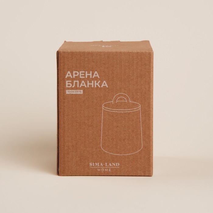 Сахарница керамическая SL Home «Арена Бланка», 400 мл, 9,5×12,5 см, цвет белый Сахарница керамическая SL Home «Арена Бланка», 400 мл, 9,5×12,5 см, цвет белый