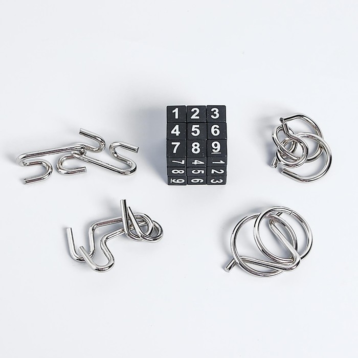 Головоломка металлическая «Океан», набор 5 шт. Головоломка металлическая «Океан», набор 5 шт.