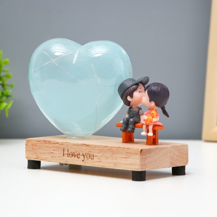 Ночник Ночник "Влюблённые" LED от батареек 3хLR44 МИКС 14х12х7 см RISALUX