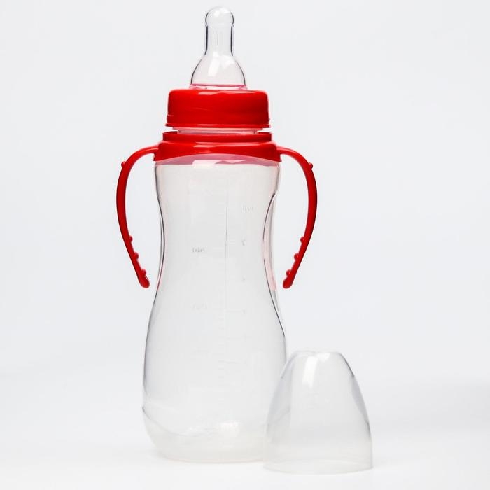 Бутылочка для кормления, классическое горло, 250 мл., от 0 мес., приталенная, с ручками, цвет МИКС Бутылочка для кормления, классическое горло, 250 мл., от 0 мес., приталенная, с ручками, цвет МИКС