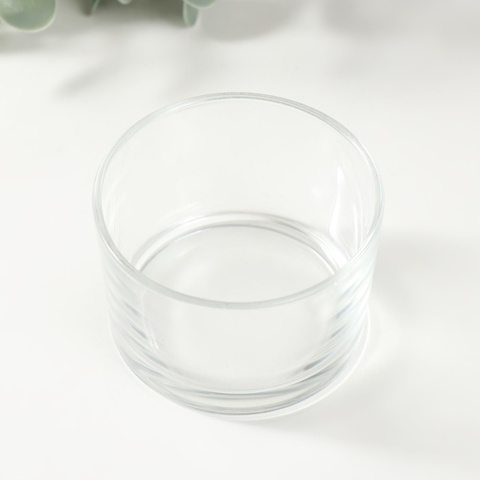 Подсвечник стекло на 1 свечу Подсвечник стекло на 1 свечу "Круглый" прозрачный 7,4х7,4х4,8 см