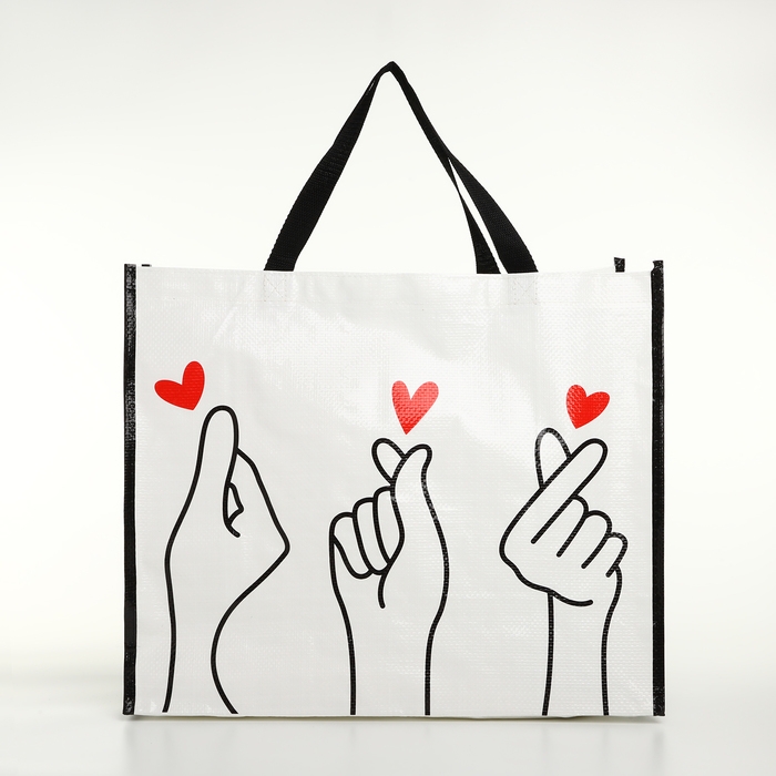 Сумка хозяйственная без застёжки, цвет белый Сумка хозяйственная без застёжки, цвет белый