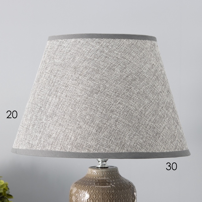 Настольная лампа с абажуром RISALUX «Иридиум», Е27, 40 Вт, 30×30×43 см Настольная лампа с абажуром RISALUX «Иридиум», Е27, 40 Вт, 30×30×43 см