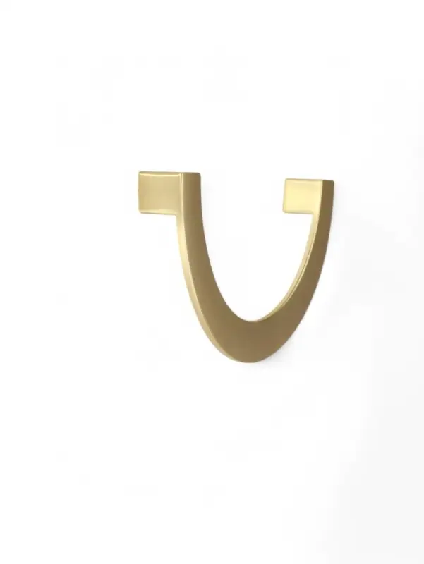 Ручка-скоба мебельная CAPPIO MOON, м/о 128 мм, цвет сатиновое золото