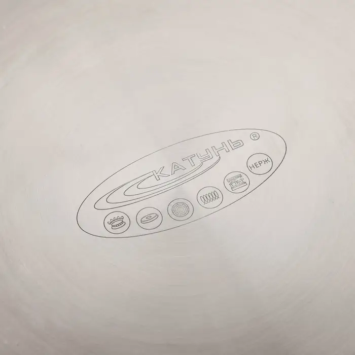 Кастрюля Катунь &laquo;Общепит&raquo;, 7 л, d=22 см, с крышкой, капсульное дно, индукция, нержавеющая сталь, хромированная