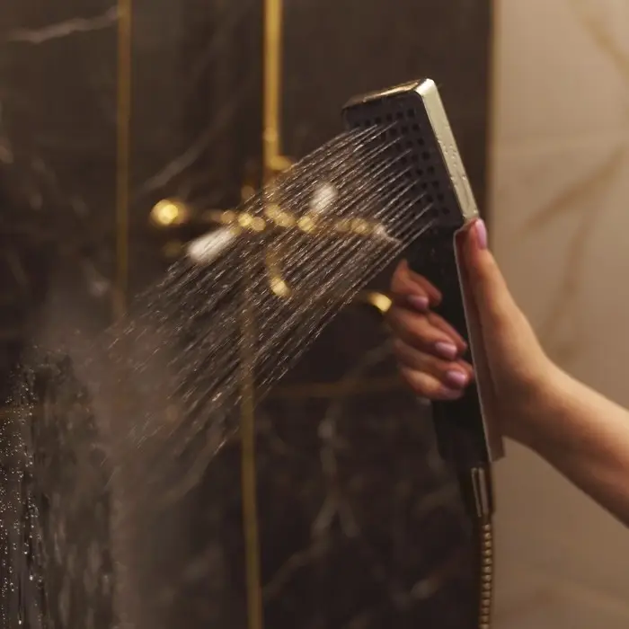 Лейка для душа ZEIN Z407, 1 режим, 85&times;85 мм, пластик, цвет хром