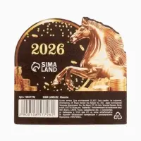 Монета сувенирная латунь «Богатого года 2026», диам 2.5см