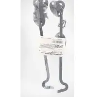 Крючок ветровой LOCKLAND KV001, L=200 мм, нержа, цвет черный, 2 шт