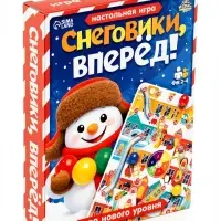Настольная игра-бродилка &laquo;Снеговики, вперёд!&raquo;, 2-4 игрока, 4+