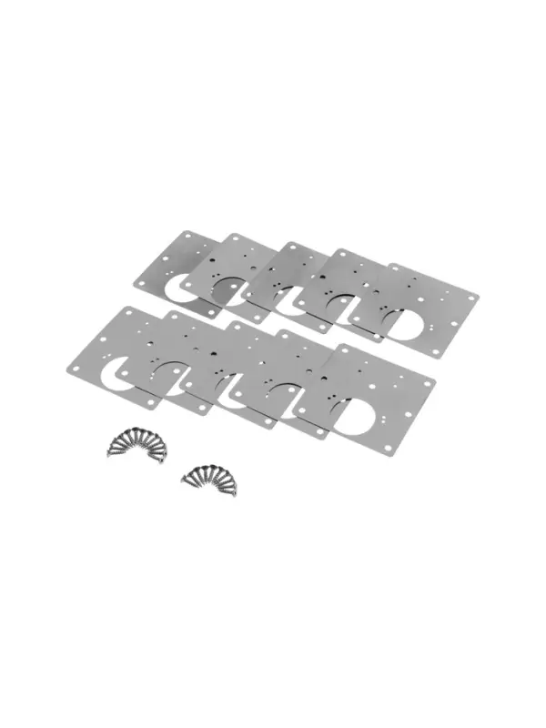 Ремкомплект для мебельной петли ТУНДРА, пластина 9х9 см, набор 10 шт