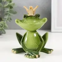 Фигурка полистоун лак &laquo;Лягушка-царевна&raquo;, 11.5&times;10.5&times;7 см