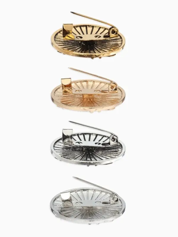 Брошь "Конгреф" листья,  (фас 12шт), цвет МИКС