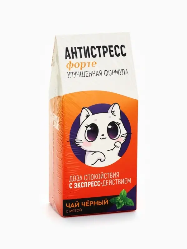Чай чёрный &laquo;Антистресс&raquo;, со вкусом мяты, 100 г