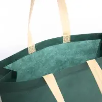 Шопер без застёжки, цвет зелёный