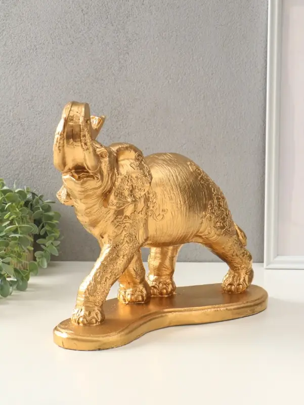 Копилка для денег &laquo;Слон индийский&raquo;, гипс под золото, 35&times;40&times;15 см