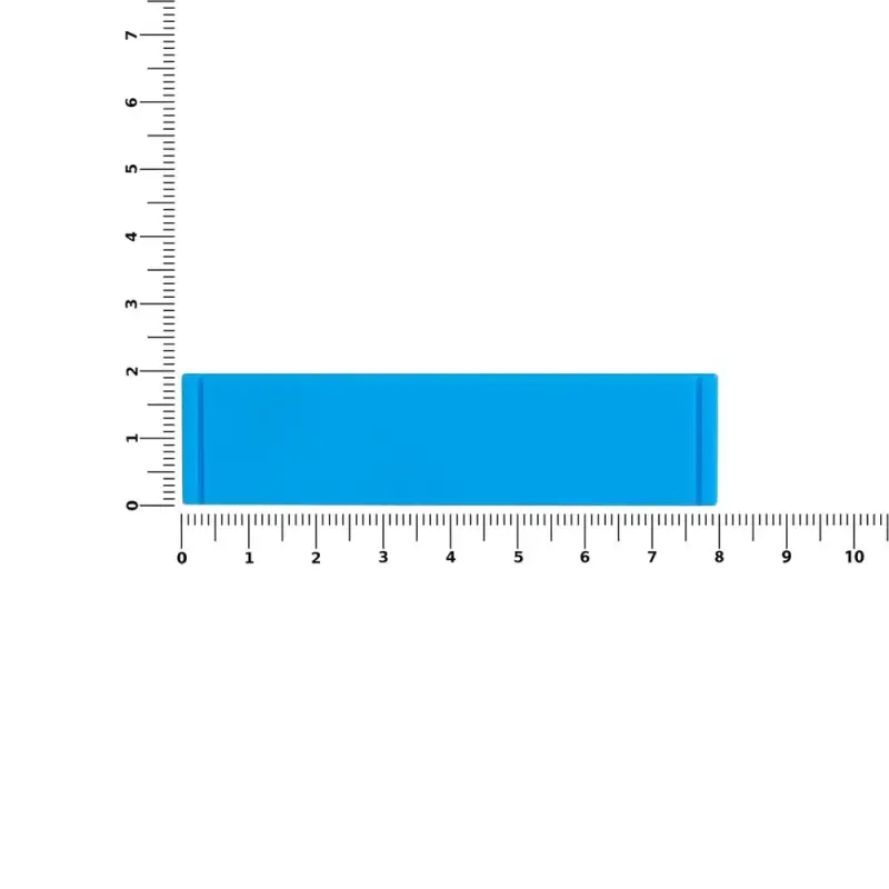 Лейбл из ПВХ Dzeta, S, голубой