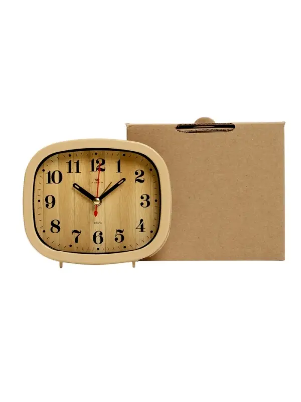 Будильник-часы настольные &laquo;Дерево&raquo;, 12.5&times;10.5 см, от батарейки АА