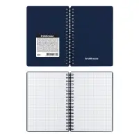 Тетрадь на спирали ErichKrause. Classic А6, 60 листов, в клетку, пластиковая обложка, блок офсет, МИКС