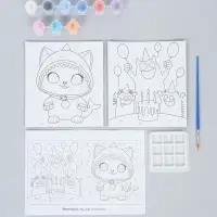 Картина по номерам &laquo;Монстрики&raquo; 15&times;13.5 см, 2 шт.