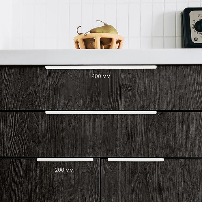 Ручка CAPPIO RT001WH, L=400 мм, м/о 256 мм, цвет белый, 4 шт. Ручка CAPPIO RT001WH, L=400 мм, м/о 256 мм, цвет белый, 4 шт.