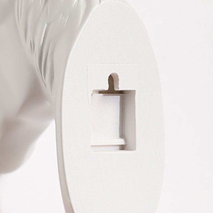 Декор настенный-вешалка Декор настенный-вешалка "Конь" 12 x 3.8 см, белый