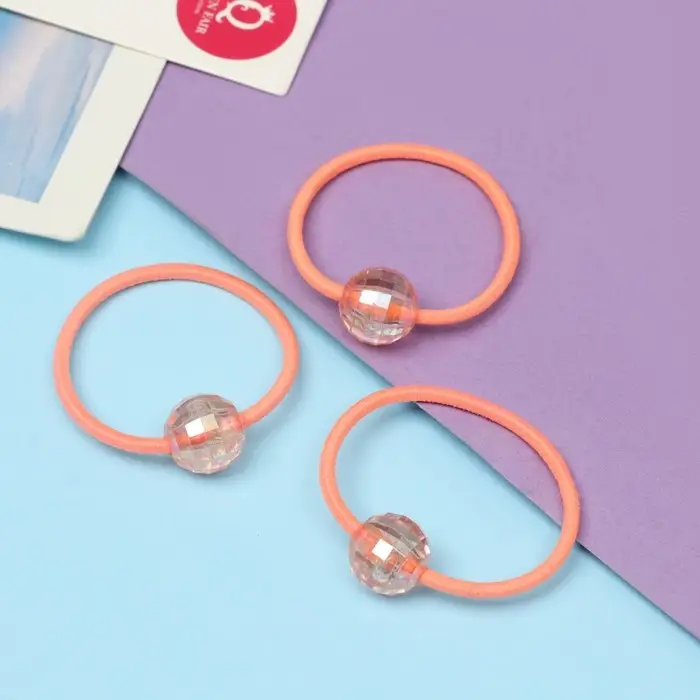 Резинка для волос Резинка для волос "Магия" (набор 5 шт) 2,5 см, оранжевый