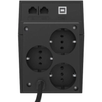 ИБП Powercom Raptor RPT-1000AP EURO, лин-инт., 1000ВА/600Вт,3xEURO, USB