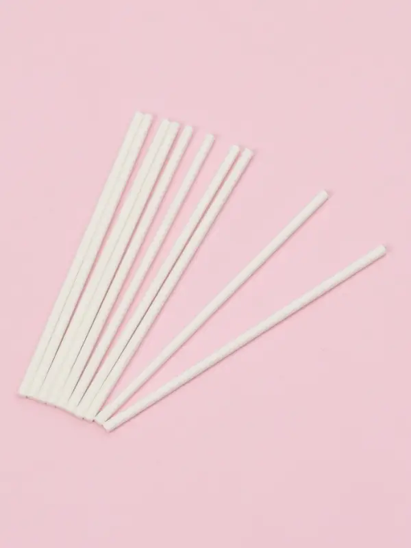 Палочки для леденцов Доляна, d=0.3 см, 10 см, набор 80 шт., пластик, белые