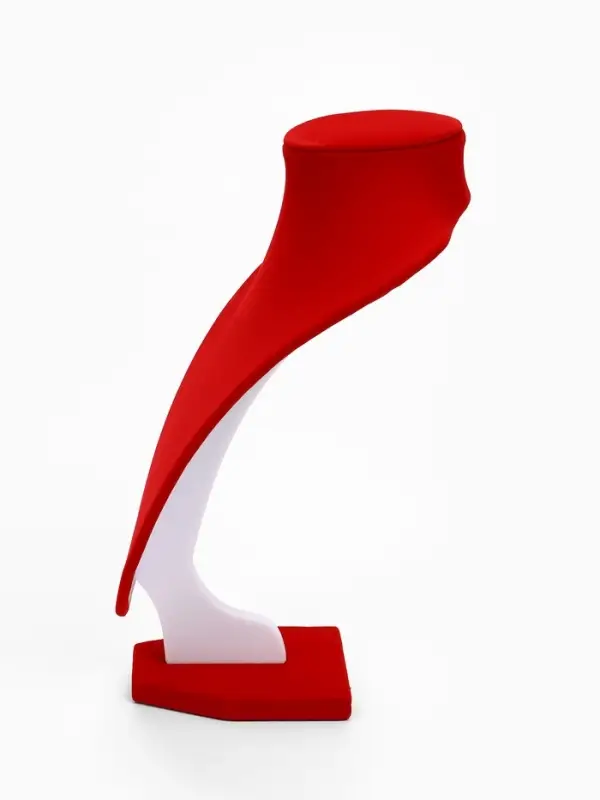 Бюст для украшений QF, 17.5&times;13&times;25 см, h=25 см, красный