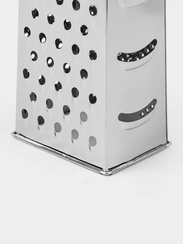 Тёрка четырёхгранная Доляна &laquo;Металлик&raquo;, 10&times;7.5&times;23.5 см, цвет хромированный