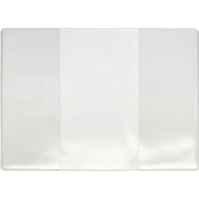 Обложка для паспорта труд. книжки нов. образца,прозрачн.,132x183, 1071.К(Э)