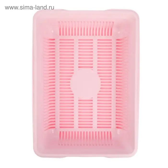 Туалет глубокий с сеткой 36&times;25&times;9 см, розовый