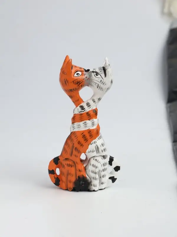 Фигура интерьерная &laquo;Целующиеся коты&raquo;, 13&times;3.5&times;7 см, дерево