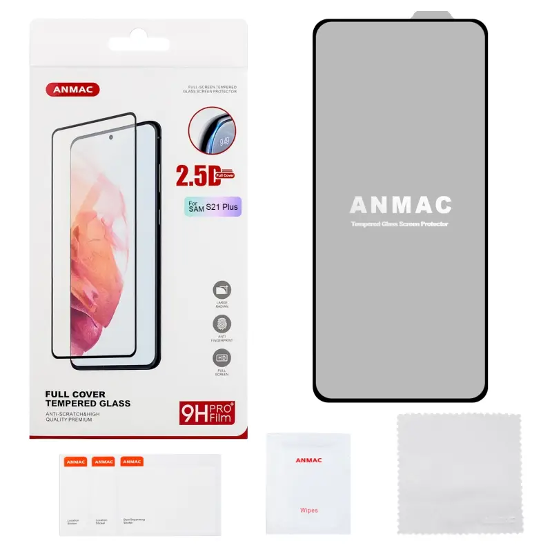 Защитное стекло Samsung S21 Plus Full Cover ANMAC Арт.1137351 Защитное стекло Samsung S21 Plus Full Cover ANMAC Арт.1137351